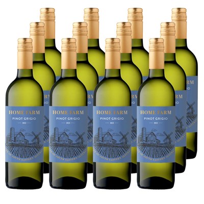 Case of 12 The Home Farm Pinot Grigio 75cl White Wine Wine